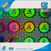 2017 high quality hot sell colorful vinyl sticker cheap customized hologram sticker